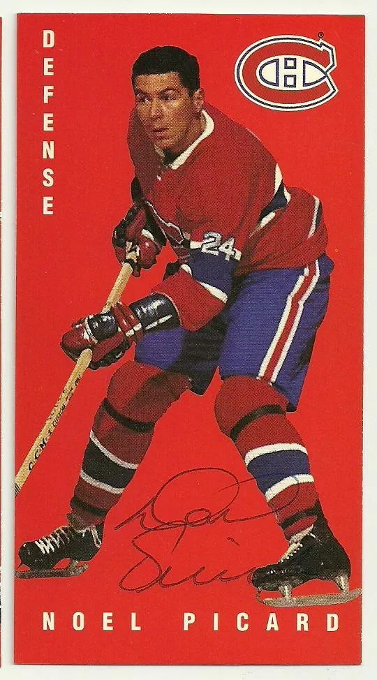 Noel Picard Signed 1994-95 Parkhurst Tall Boys Hockey Card - Montreal Canadiens - PastPros