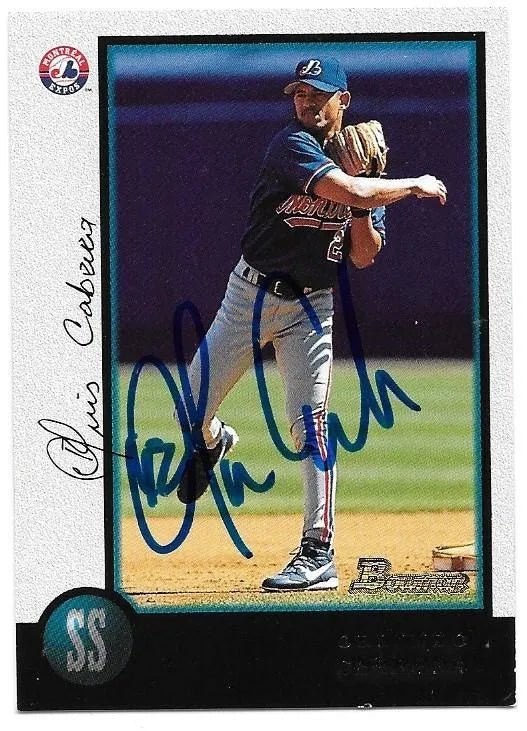 Orlando Cabrera Signed 1998 Bowman Baseball Card - Montreal Expos