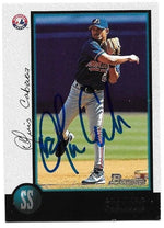 Orlando Cabrera Signed 1998 Bowman Baseball Card - Montreal Expos