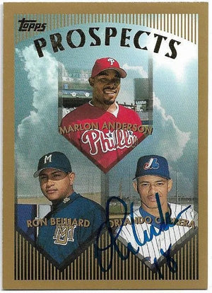 Orlando Cabrera Signed 1999 Topps Baseball Card - Montreal Expos