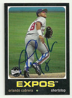 Orlando Cabrera Signed 2002 Upper Deck Vintage Baseball Card - Montreal Expos