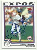 Orlando Cabrera Signed 2004 Topps Baseball Card - Montreal Expos