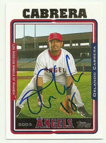 Orlando Cabrera Signed 2005 Topps Baseball Card - Anaheim Angels