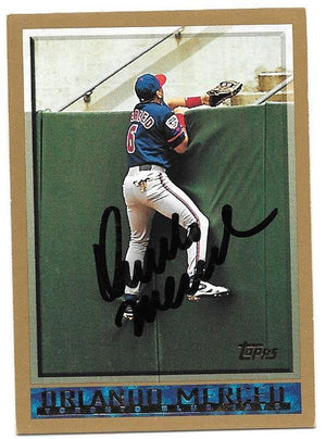 Orlando Merced Signed 1998 Topps Baseball Card - Toronto Blue Jays - PastPros