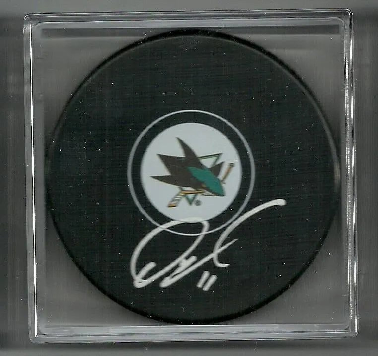 Owen Nolan Signed Hockey Puck - San Jose Sharks