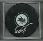 Owen Nolan Signed Hockey Puck - San Jose Sharks