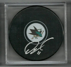 Owen Nolan Signed Hockey Puck - San Jose Sharks