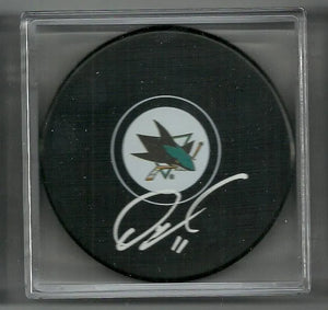Owen Nolan Signed Hockey Puck - San Jose Sharks - PastPros
