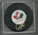 Owen Nolan Signed Hockey Puck - Team Canada