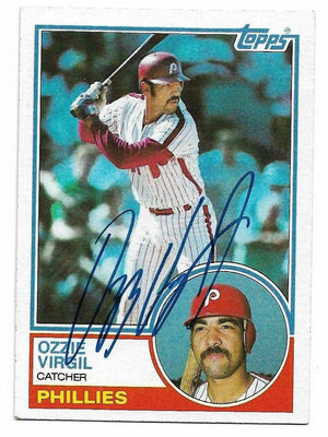 Ozzie Virgil Signed 1983 Topps Baseball Card - Philadelphia Phillies