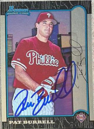 Pat Burrell Signed 1999 Bowman International Baseball Card - Philadelphia Phillies - PastPros
