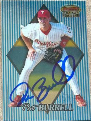 Pat Burrell Signed 1999 Bowman's Best Baseball Card - Philadelphia Phillies - PastPros