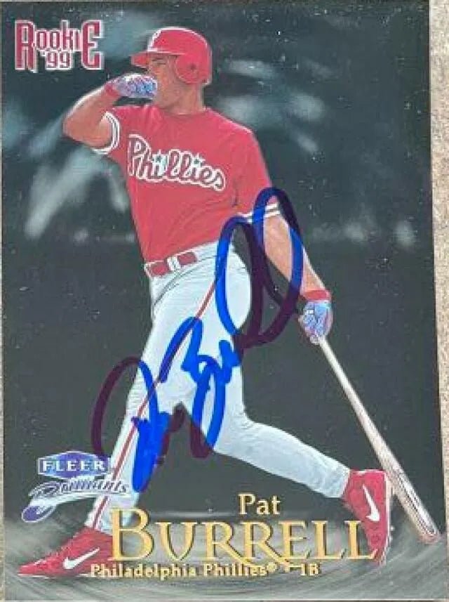 Pat Burrell Signed 1999 Fleer Brilliants Baseball Card - Philadelphia Phillies