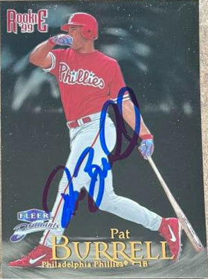 Pat Burrell Signed 1999 Fleer Brilliants Baseball Card - Philadelphia Phillies - PastPros