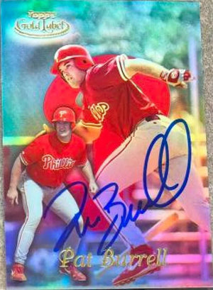 Pat Burrell Signed 1999 Topps Gold Label Class 3 Baseball Card - Philadelphia Phillies