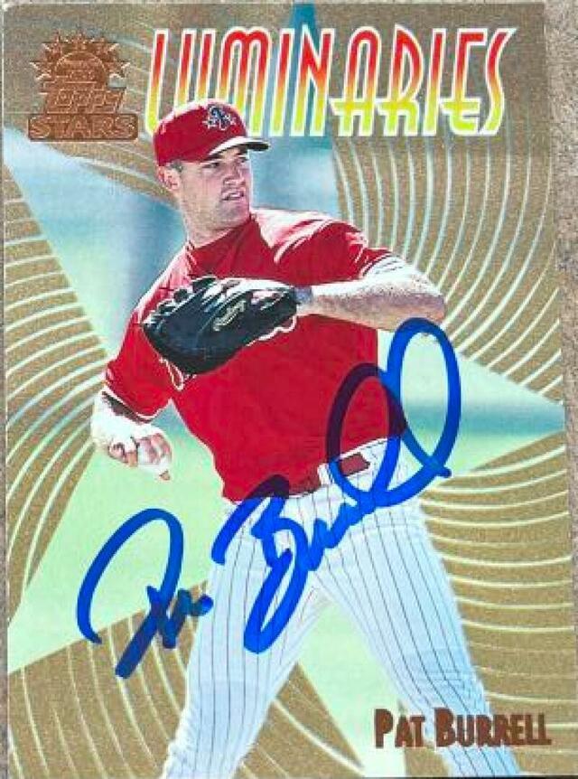 Pat Burrell Signed 1999 Topps Stars Luminaries Baseball Card - Philadelphia Phillies - PastPros