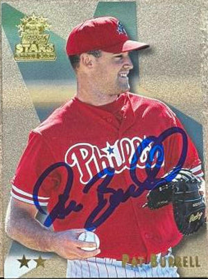 Pat Burrell Signed 1999 Topps Stars - Two Stars Baseball Card - Philadelphia Phillies - PastPros