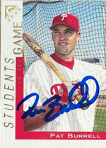Pat Burrell Signed 2000 Topps Gallery Baseball Card - Philadelphia Phillies