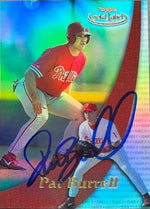 Pat Burrell Signed 2000 Topps Gold Label Class 3 Baseball Card - Philadelphia Phillies