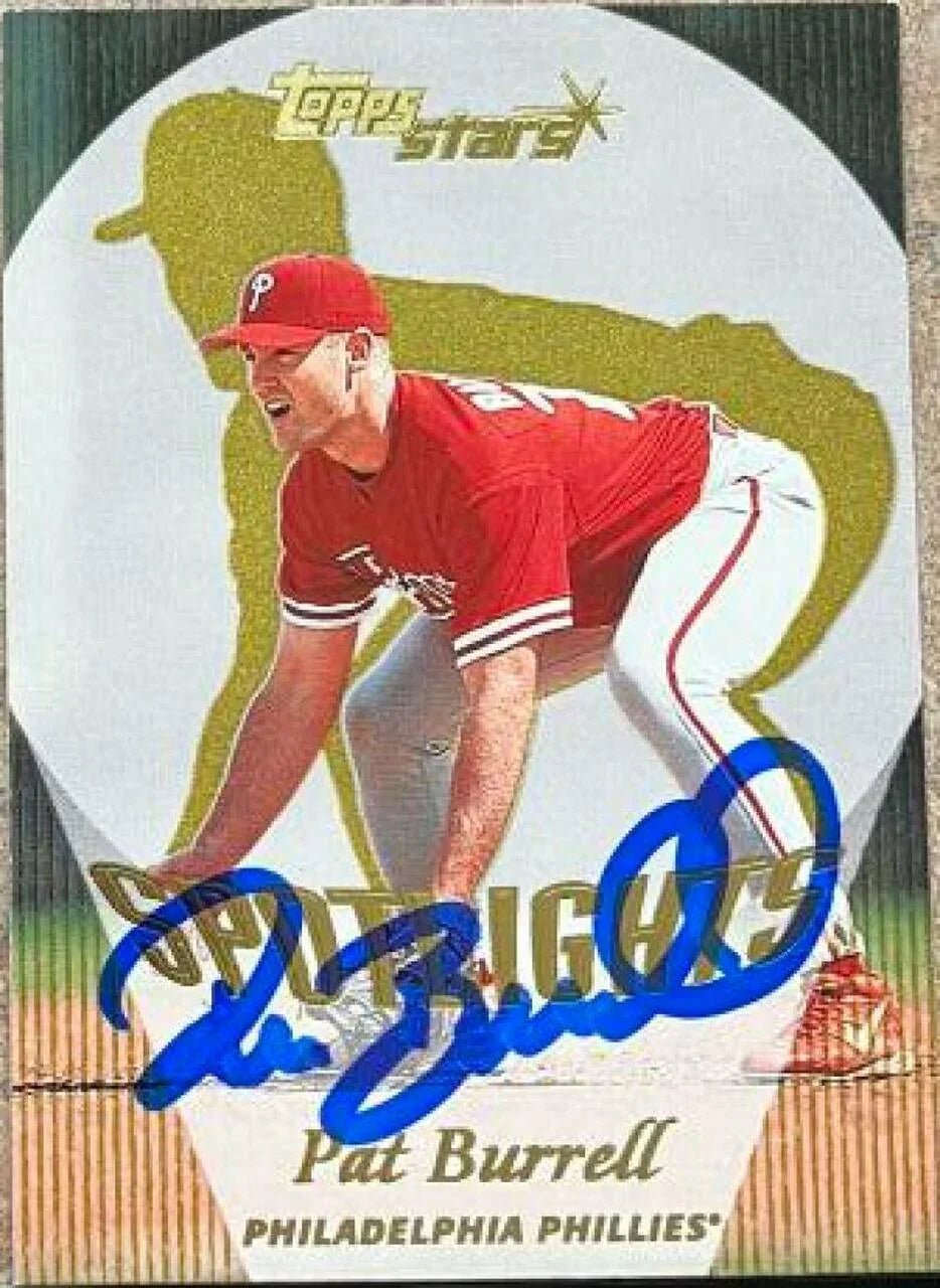 Pat Burrell Signed 2000 Topps Stars Baseball Card - Philadelphia Phillies