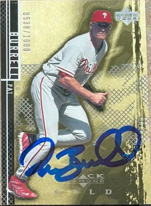 Pat Burrell Signed 2000 Upper Deck - Black Diamond Rookie Edition Baseball Card - Philadelphia Phillies