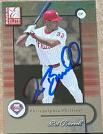 Pat Burrell Signed 2001 Donruss Elite Baseball Card - Philadelphia Phillies - PastPros