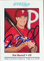 Pat Burrell Signed 2001 Donruss Studio Baseball Card - Philadelphia Phillies