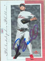 Pat Burrell Signed 2001 Fleer Genuine Baseball Card - Philadelphia Phillies