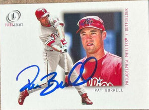 Pat Burrell Signed 2001 Fleer Legacy Baseball Card - Philadelphia Phillies - PastPros