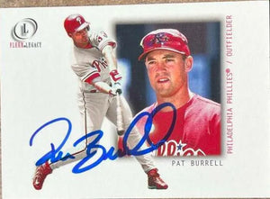 Pat Burrell Signed 2001 Fleer Legacy Baseball Card - Philadelphia Phillies - PastPros