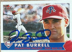 Pat Burrell Signed 2001 Fleer Tradition Baseball Card - Philadelphia Phillies