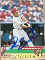 Pat Burrell Signed 2001 Fleer Ultra Baseball Card - Philadelphia Phillies