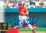 Pat Burrell Signed 2001 Upper Deck Baseball Card - Philadelphia Phillies