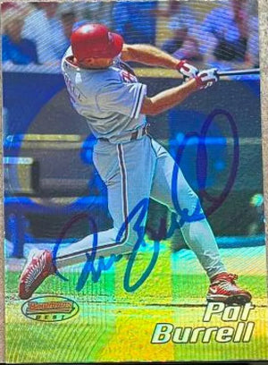 Pat Burrell Signed 2002 Bowman's Best Baseball Card - Philadelphia Phillies - PastPros