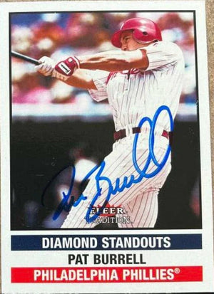 Pat Burrell Signed 2002 Fleer Tradition Update Baseball Card - Philadelphia Phillies - #U286