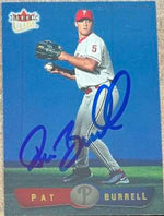 Pat Burrell Signed 2002 Fleer Ultra Baseball Card - Philadelphia Phillies
