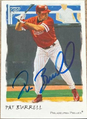 Pat Burrell Signed 2002 Topps Gallery Baseball Card - Philadelphia Phillies