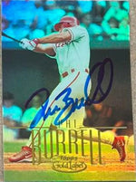 Pat Burrell Signed 2002 Topps Gold Baseball Card - Philadelphia Phillies