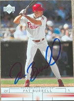 Pat Burrell Signed 2002 Upper Deck Baseball Card - Philadelphia Phillies