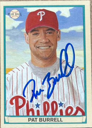 Pat Burrell Signed 2003 Upper Deck Play Ball Baseball Card - Philadelphia Phillies - PastPros
