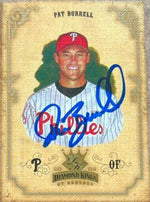 Pat Burrell Signed 2004 Donruss Diamond Kings Baseball Card - Philadelphia Phillies