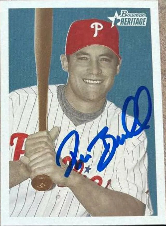 Pat Burrell Signed 2006 Bowman Heritage Baseball Card - Philadelphia Phillies