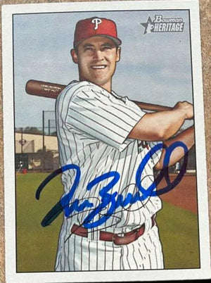 Pat Burrell Signed 2007 Bowman Heritage Baseball Card - Philadelphia Phillies - PastPros