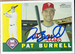 Pat Burrell Signed 2009 Topps Heritage Baseball Card - Philadelphia Phillies