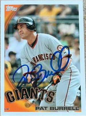 Pat Burrell Signed 2010 Topps Update Baseball Card - San Francisco Giants - PastPros