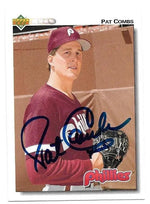 Pat Combs Signed 1992 Upper Deck Baseball Card - Philadelphia Phillies