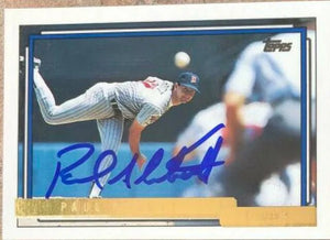 Paul Abbott Signed 1992 Topps Gold Card - Minnesota Twins