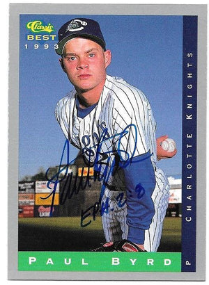 Paul Byrd Signed 1993 Classic Best Baseball Card - PastPros
