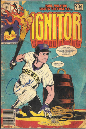 Paul Molitor "The Ignitor" Pop Fly Pop Shop Print #66 – Signed by Paul Molitor & Daniel Jacob Horine