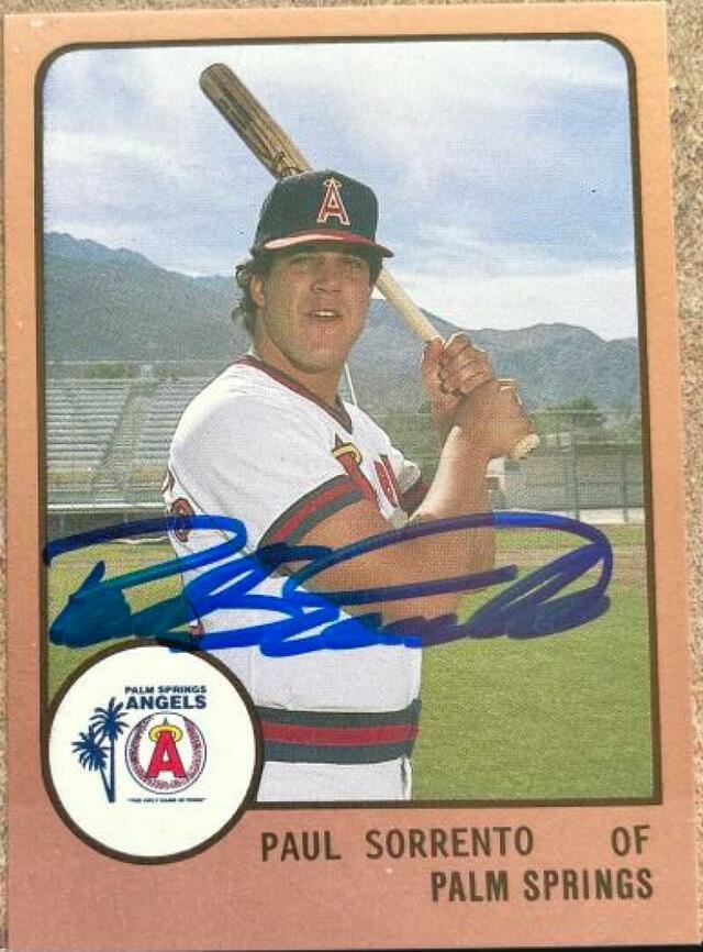 Paul Sorrento Signed 1988 Pro Cards Baseball Card - PastPros